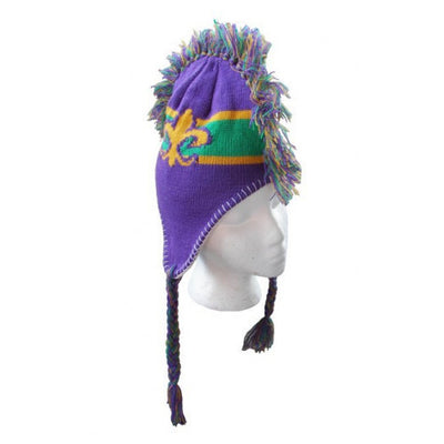 Mardi Gras Mohawk Beanie