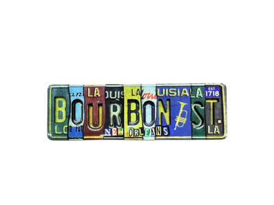 Bourbon St. Embossed Magnet