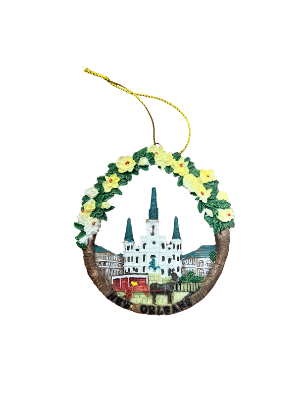 Wreath St. Louis Cathedral Ornament