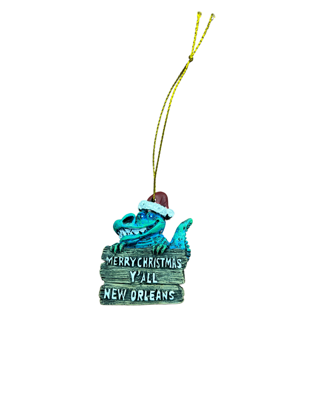 Alligator Christmas Ornament