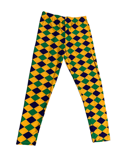 Mardi Gras Diamond Shaped Leggings