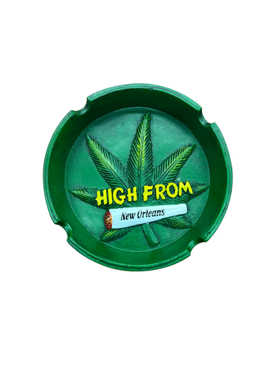 Green High From Round Ashtray