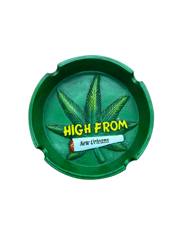 Green High From Round Ashtray