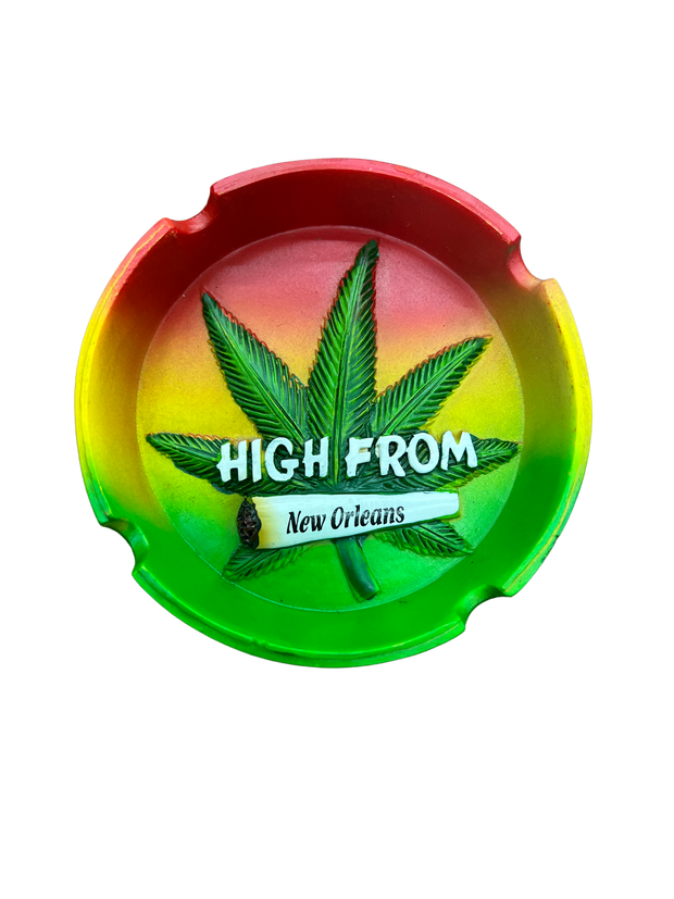 Multi Color High From Round Ashtray