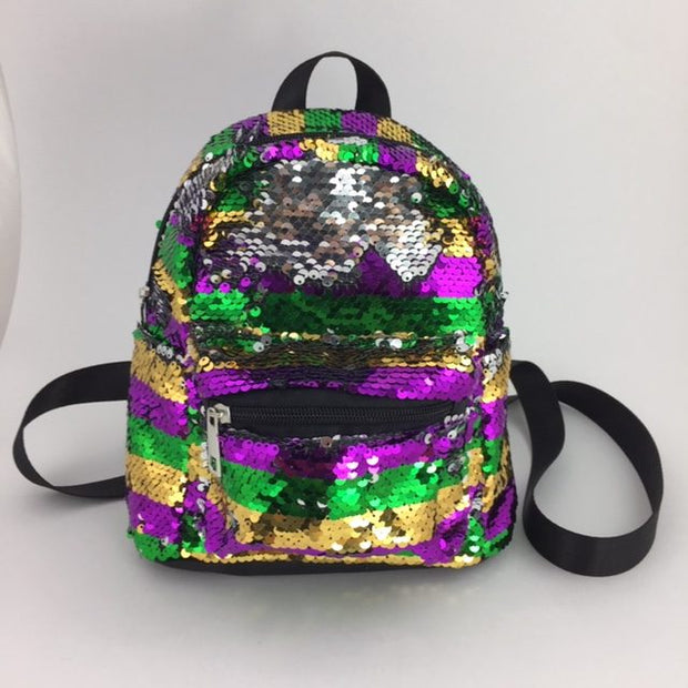 Mardi Gras Sequined Backpack