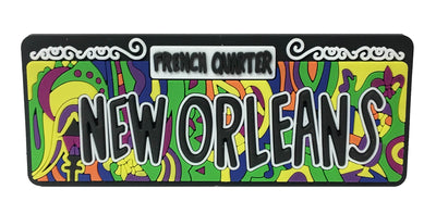 New Orleans colorful street sign magnet